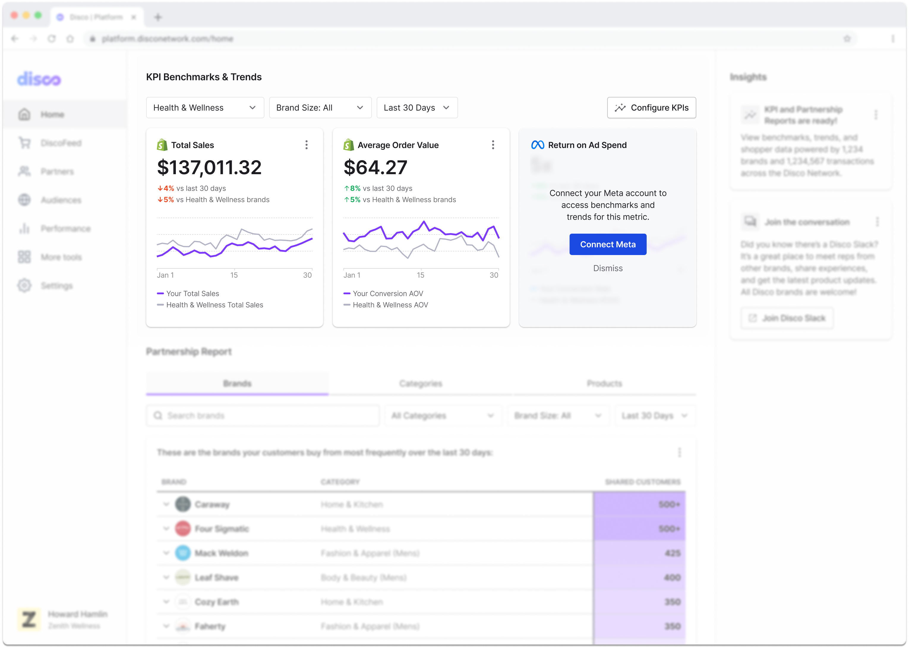 Disco analytics step 1